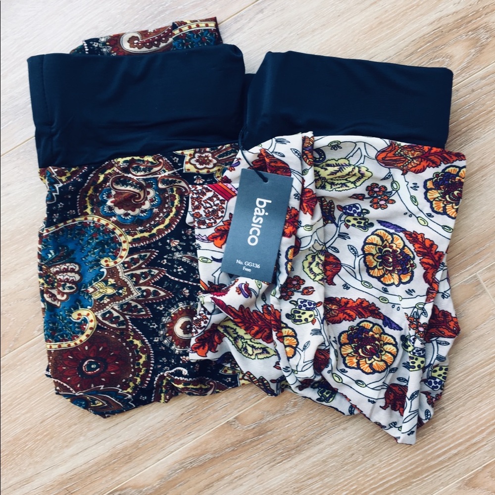 2 pack paisley design legging